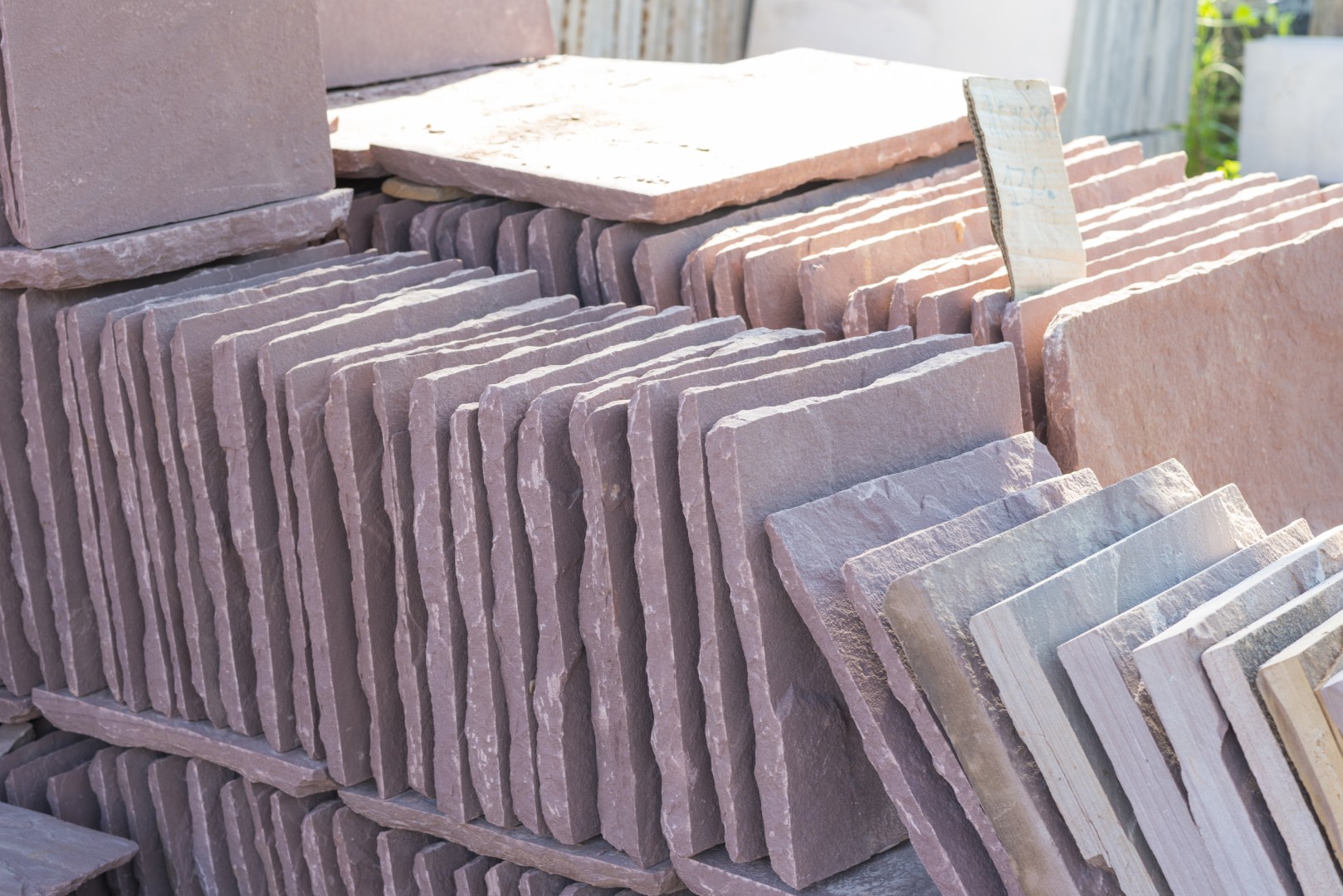 flagstones on a pallet
